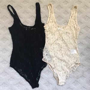 Set of 2 Urban Outfitters Lace Bodysuits